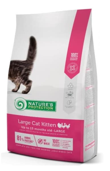 Сухой корм для котят крупных пород Nature's Protection Large Kitten