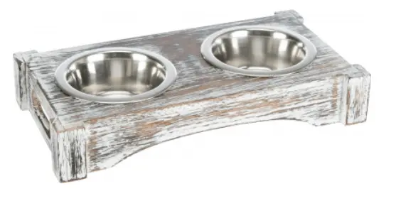 фото Набор мисок с деревянной стойкой "TRIXIE" (24356/24357)