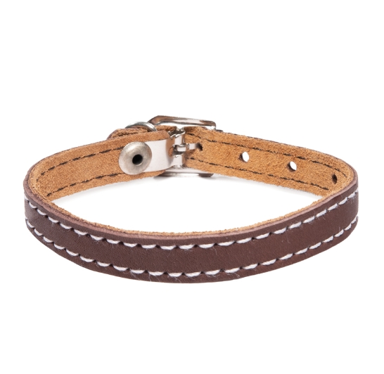 Ошейник кожаный двойной Gamma 12х270 мм