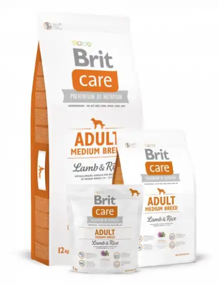 Каталог Сухой корм для собак Brit Care Adult Medium Breed Lamb & Rice для собак