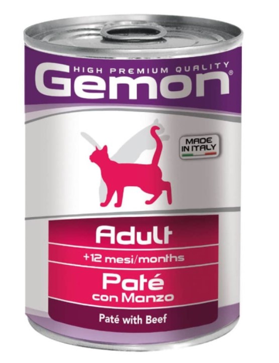 Пища для кота для кошек Gemon Cat Adult (говядина)