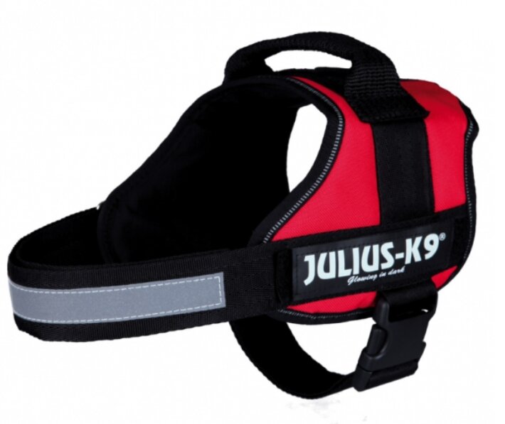 Шлейка тренировочная  для собак Julius-K9 "TRIXIE" (2/L–XL) 71-96 см,красный