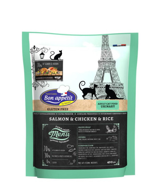 Питание для кошек Сухой корм для кошек Bon Appetit CAT Adult Urinary (курица, лосось)