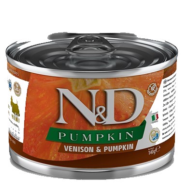 Консервы для собак Farmina N&D Dog Venison & Pumpkin Mini (оленина, тыква)