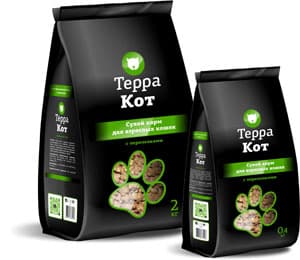 Полнорационный сухой корм Терра Кот (перепелка) 