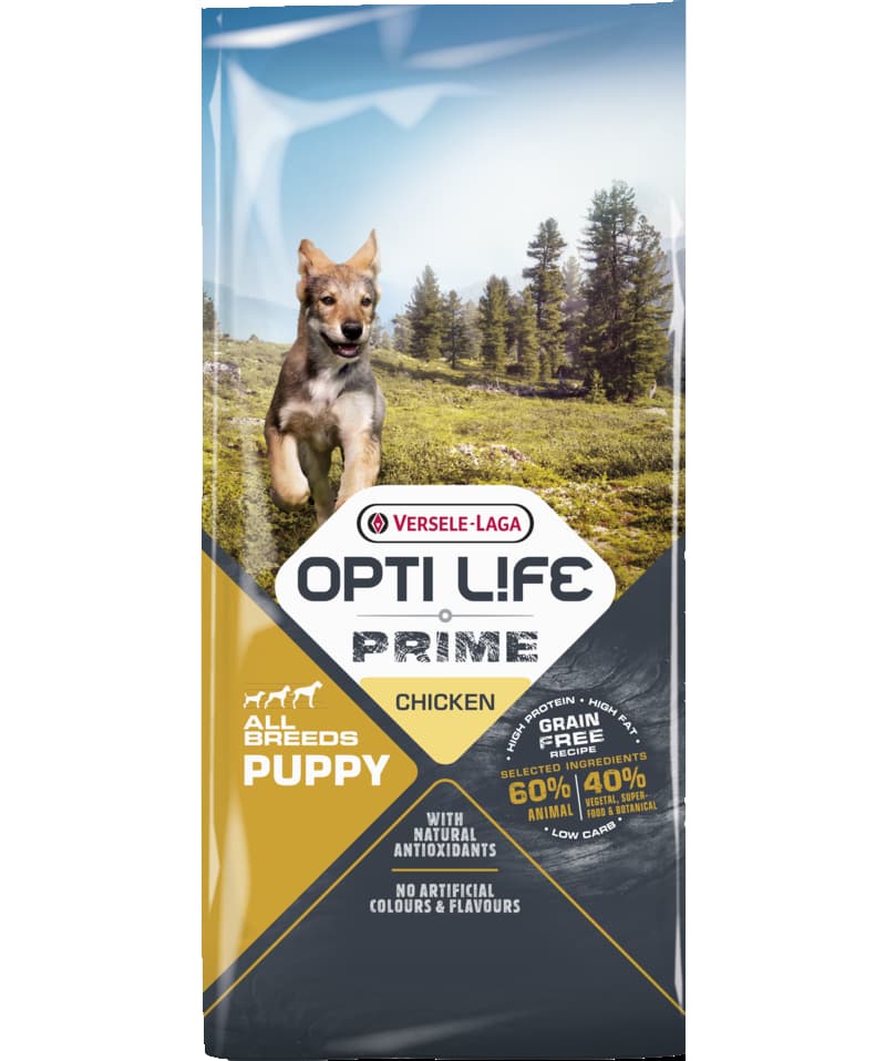 Каталог Сухой корм для щенков Opti Life PRIME Puppy (курица) для собак