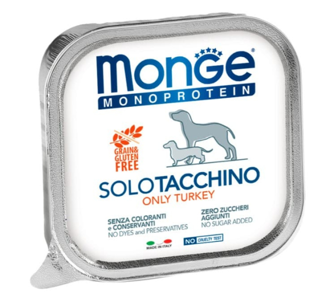 Паштет для собак Monge Dog Monoprotein Adult Turkey (индейка)