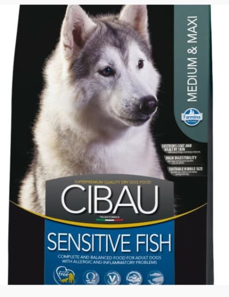 Сухой корм для собак Farmina Cibau Sensitive Fish Medium & Maxi полнорационный сухой корм 