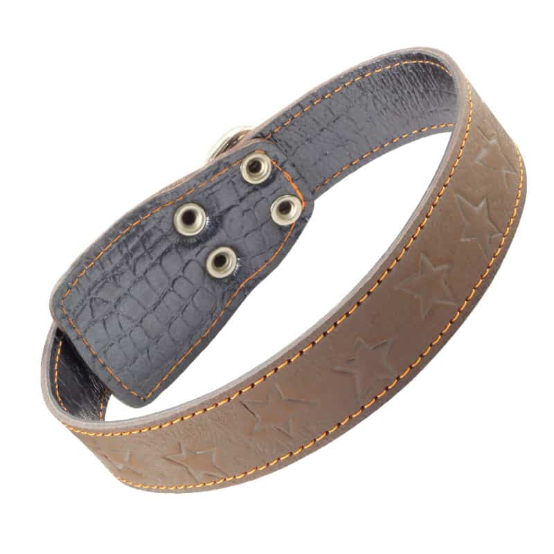 Ошейник кожаный двойной 36 мм*720 мм (11232053)