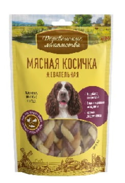 Мясная косичка для собак Деревенские лакомства