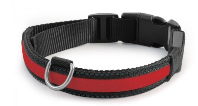 Ошейник светодиодный для собак неоновый красный TRIOL (11271011)