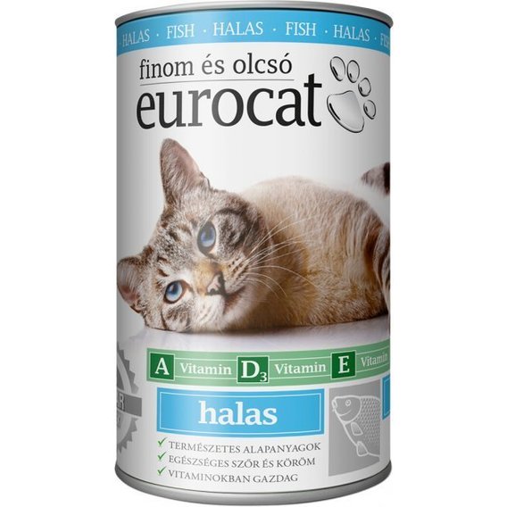 Влажный рацион для кошек Eurocat (рыба) 415 г