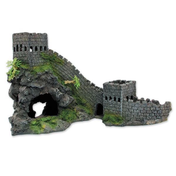 Грот для аквариума  "Стена замка"
