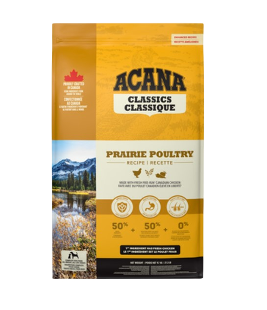 Каталог Сухой корм для собак ACANA PRAIRIE POULTRY для собак