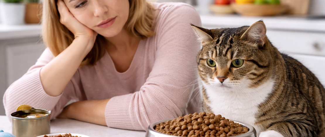 Почему кошка отказывается от еды и что делать владельцу?