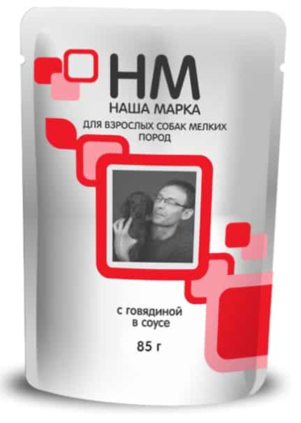 Влажный корм для собак мелких пород Наша Марка (говядина)