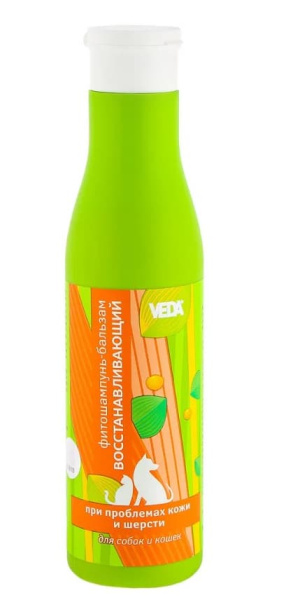 Фитошампунь-бальзам восстанавливающий для кошек