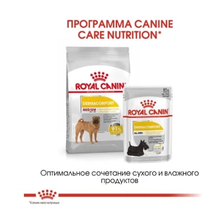 Еда для собак Сухой корм для собак Royal Canin Medium Dermacomfort