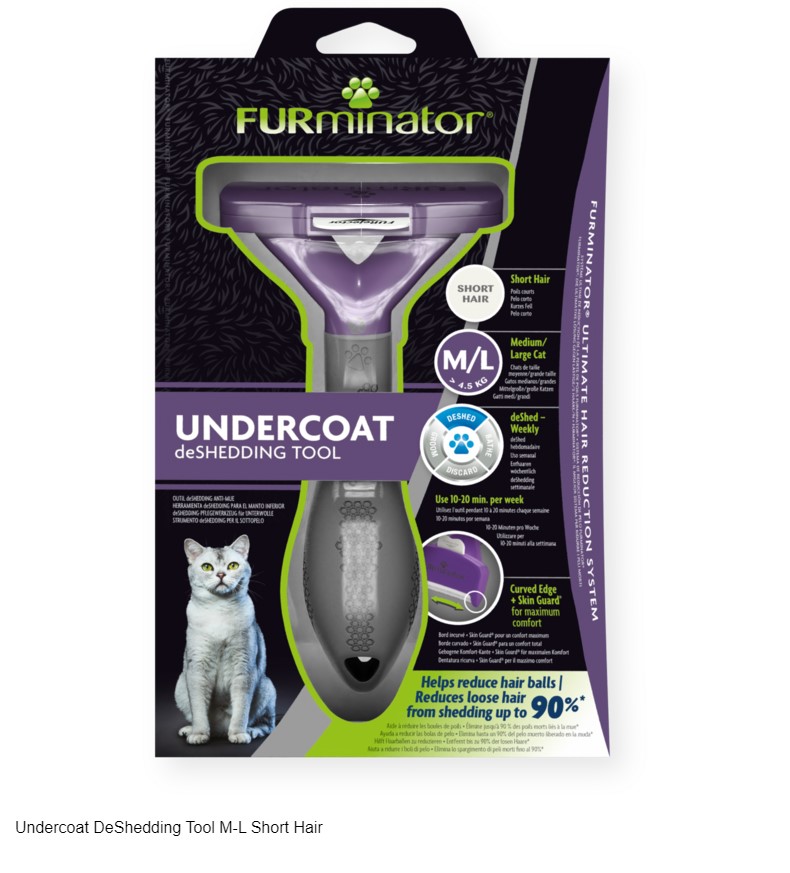 FURminator Cat Undercoat M/L Short Hair для кошек с короткой шерстью