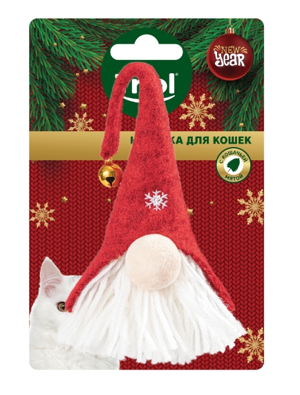 Игрушка для кошек "Гномик" NEW YEAR