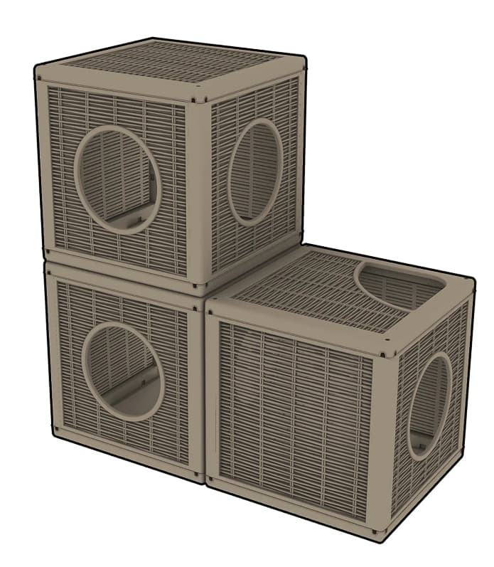 Домик для кошек BAMA PET QUBLO