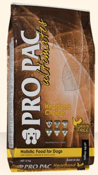 Каталог Сухой корм для собак Pro pac ultimates dog heartland choice grain-free для собак