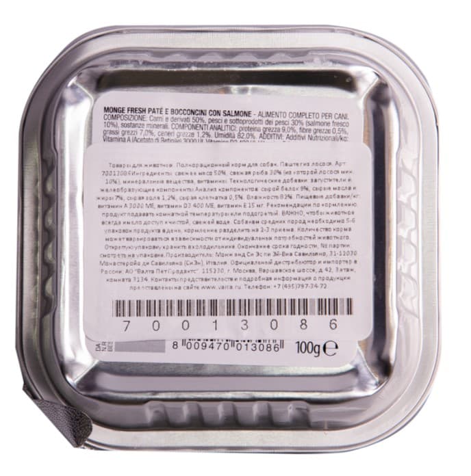 Паштет для собак Monge Fresh Dog Adult (лосось)