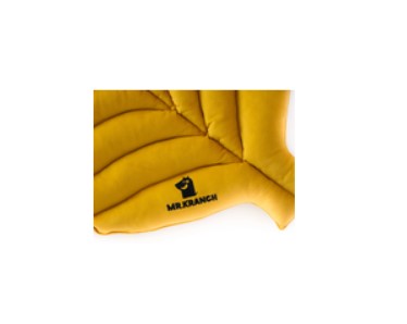 Лежанка Mr.Kranch для собак Листочек двусторонняя с имитацией кожи (охра)