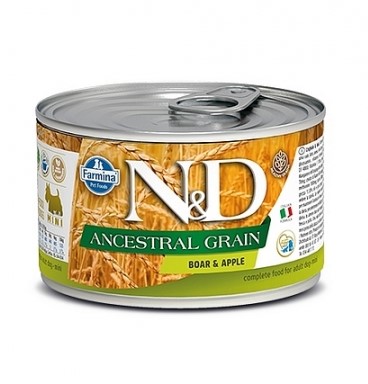 Консервы для собак Farmina N&D Dog Mini Ancestral Grain Boar & Apple (кабан, яблоко)