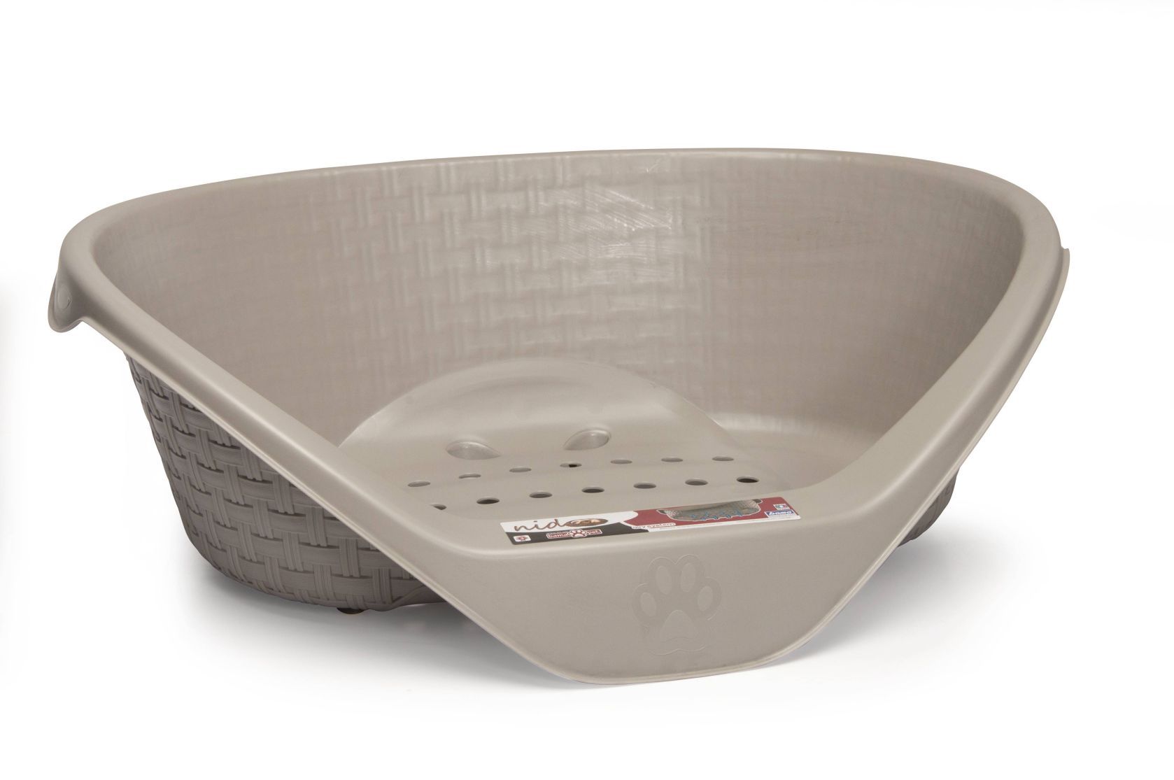 Корзина для собак светло-серая (без подушки)