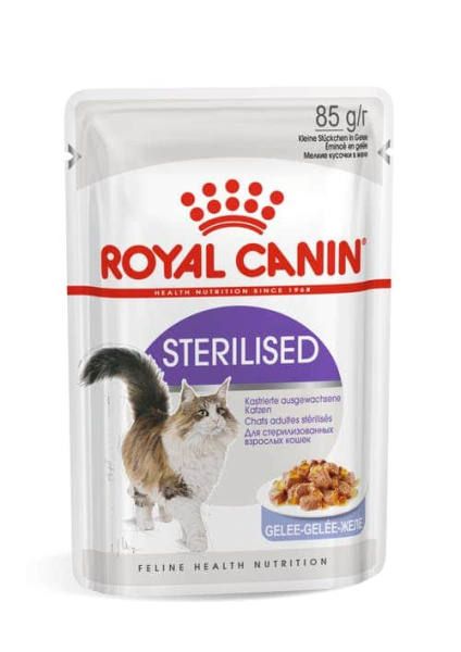 Консервированный корм для стерилизованных кошек Royal Canin Sterilised в желе