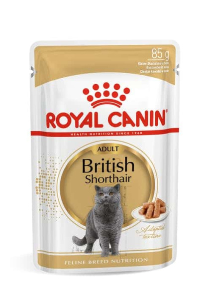 Влажное питание для кошек британцев Royal Canin British Shorthair Adult в соусе 