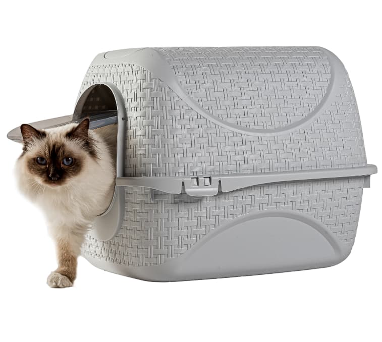 Био-туалет для кошек BAMA PET PRIVE, светло-серый