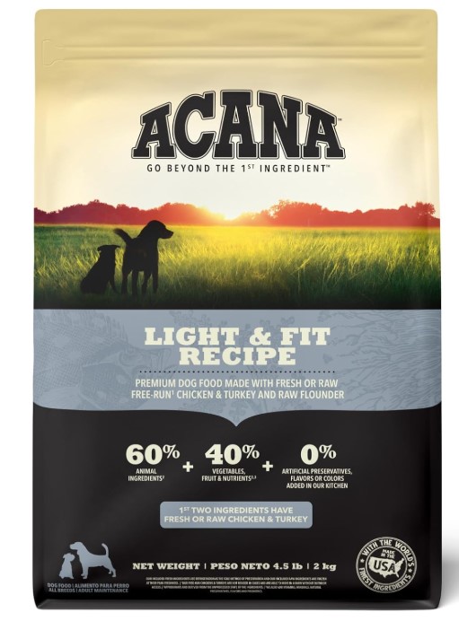 Каталог Сухой корм для собак ACANA LIGHT & FIT для собак