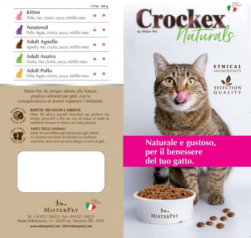 Сухой корм для кошек Crockex Natural Adult Cat (ягненок, рис)
