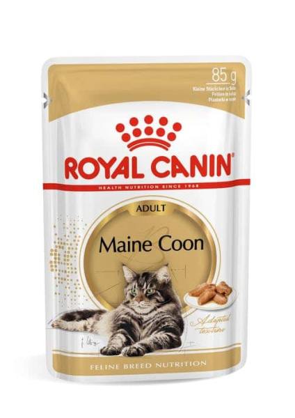 Консервированный корм для кошек Royal Canin Maine Coon Adult в соусе
