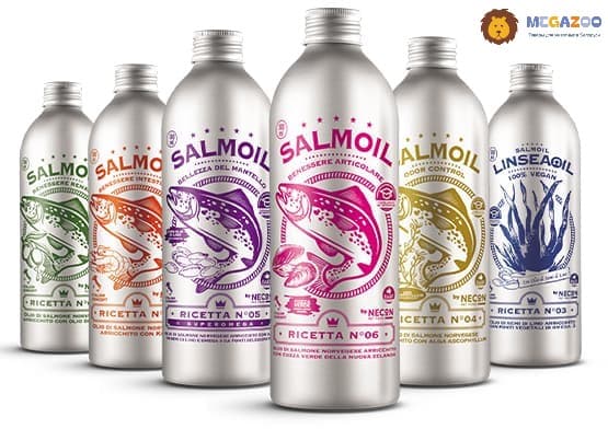Лососевое масло для собак и кошек NECON SALMOIL RICETTA 1