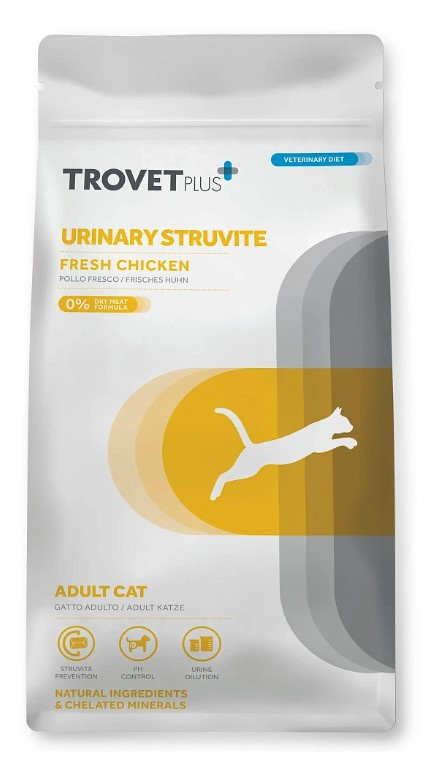 Сухой корм для кошек Trovet Plus Urinary Struvite Vet Diet Adult (курица)