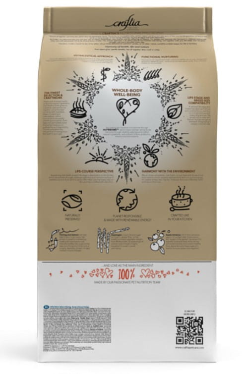 Щенячий корм CRAFTIA NATURA Puppy Medium&Large (лосось, сельдь)