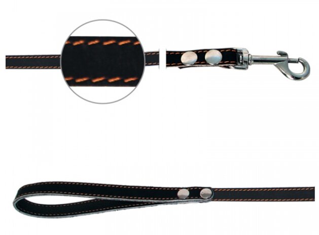 Поводок для собак кожаный Gamma 14*1300 мм (11032010)