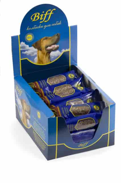 Колбаска с печенью говяжьей mini "Biff" 30 шт (5226)