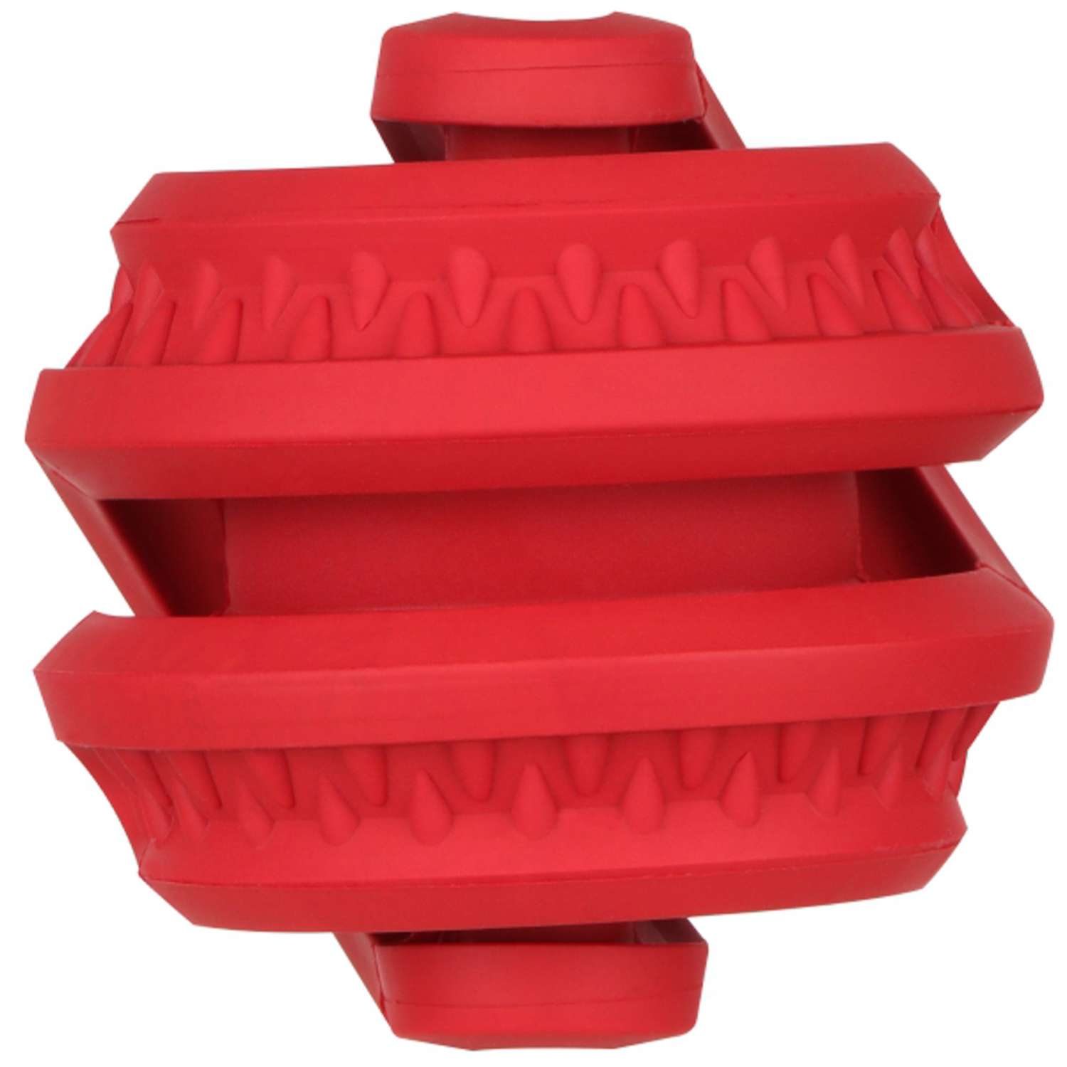 Игрушка Mr.Kranch для собак Головоломка дентальная 8,5*8,7 см красная с ароматом бекона