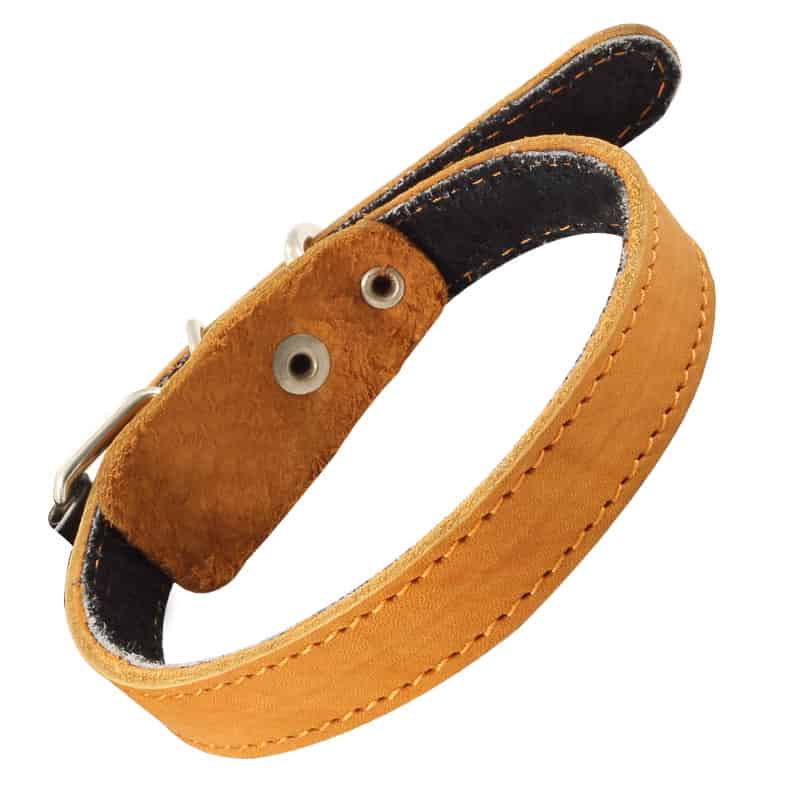 Ошейник кожаный двойной 20 мм*450 мм (11232051)