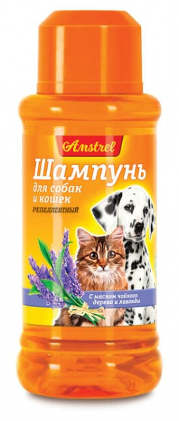 Шампунь РЕПЕЛЕНТНЫЙ с маслом лаванды и чайного дерева Amstrel