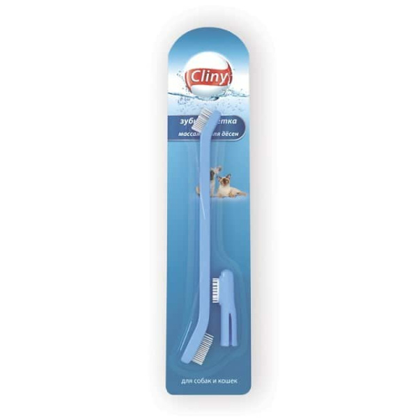 Зубная щётка+массажёр для дёсен Cliny