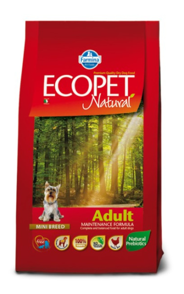 Сбалансированный корм Сухой корм для собак мини пород Farmina Ecopet Natural Adult Mini