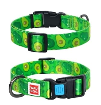 Ошейник с рисунком "Авокадо" WAUDOG Nylon