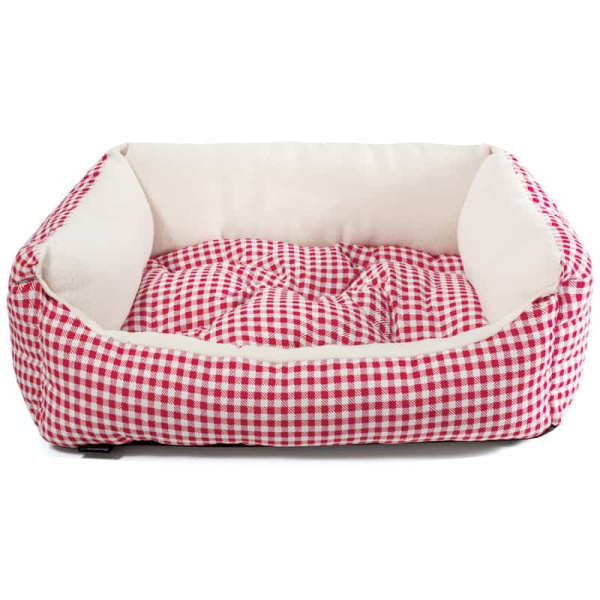 Лежанка "Кантри мини" красная 420*400*150 мм (31932098)