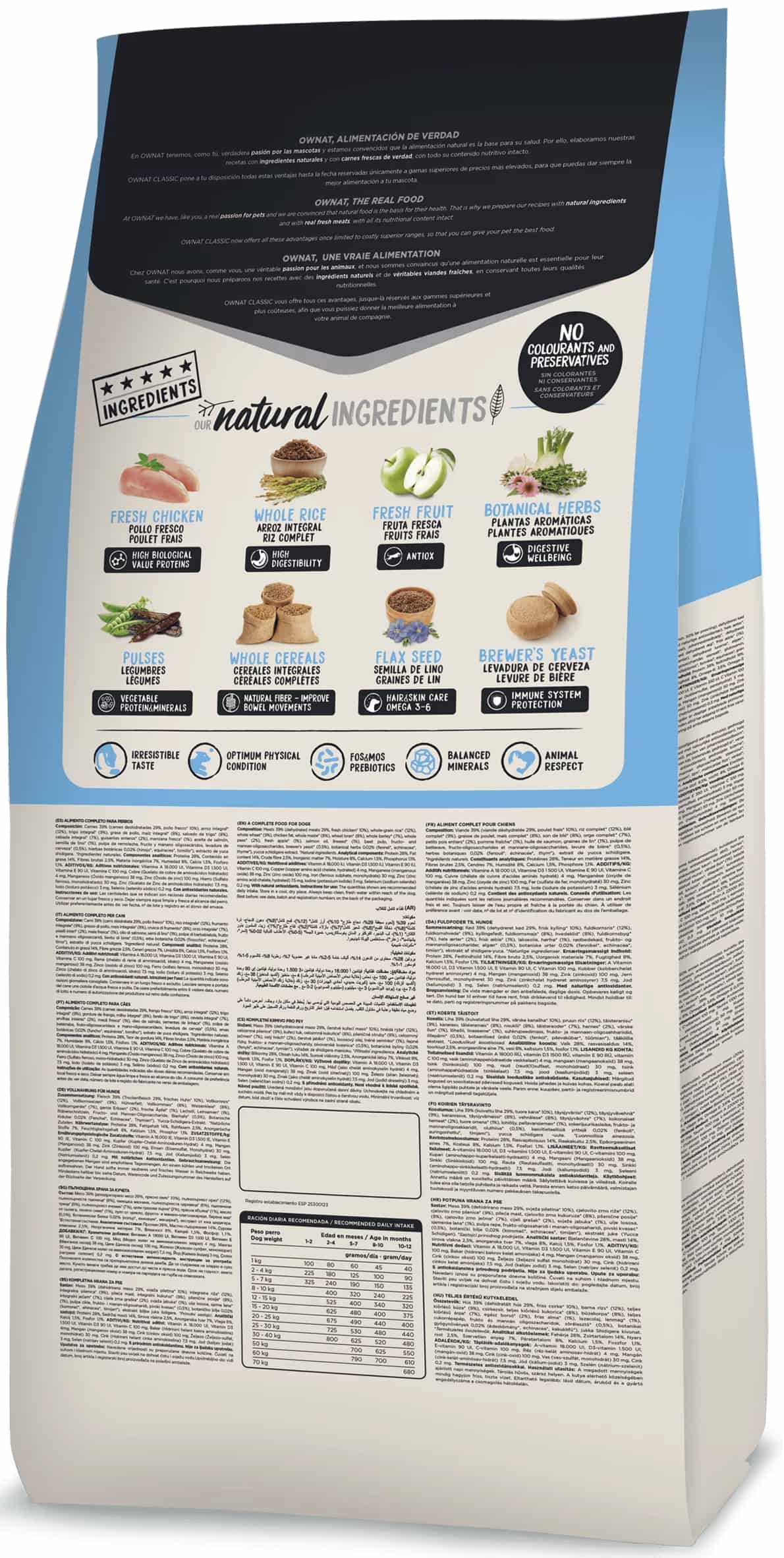 Каталог Сухой корм для щенков OWNAT Classic Junior (курица) для собак