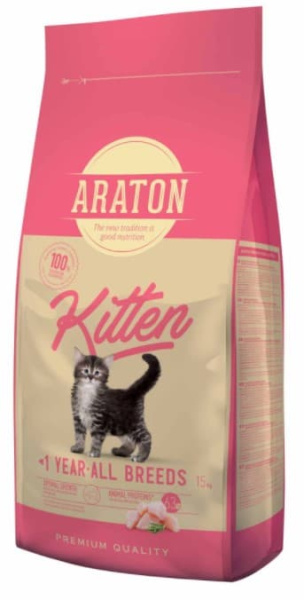 Сухой корм для котят Araton Kitten сбалансированный корм для котят